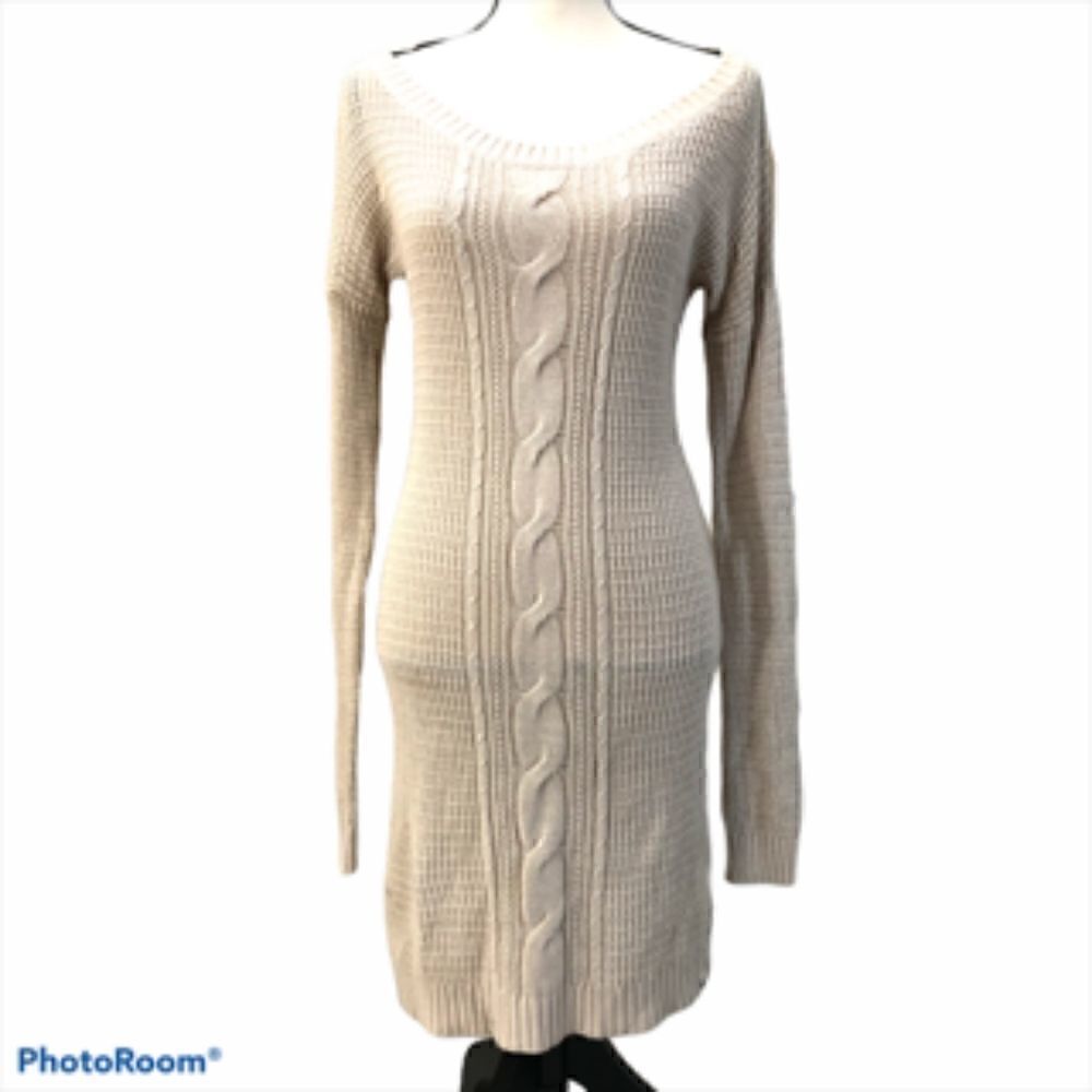 Roxy Bodycon Long Sleeved  Sweater Dress. Size L.